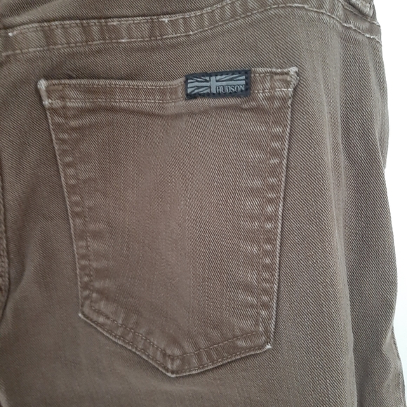 Olive Green Hudson Combat Stretchy Jeans. - Picture 5 of 12